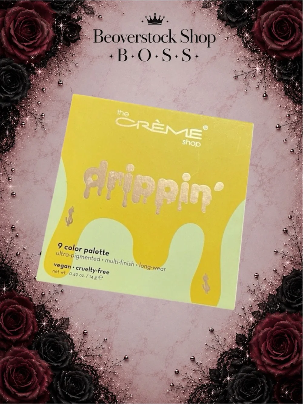 NEW NIB The Crème Shop Drippin’ 9-Color Eyeshadow Palette – Ultra-Pigmented, Lon